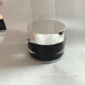 Y03 High quality plastic round shape 50ml black acrylic jar for cosmetic